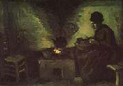 Vincent Van Gogh Peasant Woman Near the Hearth Germany oil painting reproduction